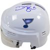 Image 1 : David Backes Signed St. Louis Blues White Replica Mini Helmet