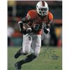 Image 1 : Sinorice Moss Signed Miami Hurricanes 16X20 Photo 2006 Senior Bowl MVP- Moss Hologram