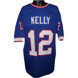 Jim Kelly Buffalo Bills Unsigned Blue TB Prostyle Jersey XL