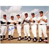 Image 1 : Yogi Berra Signed In Batting Pose With Yankee Players On Field 8X10 Photo