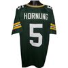Image 1 : Paul Hornung Green Bay Packers Unsigned Green TB Prostyle Jersey XL