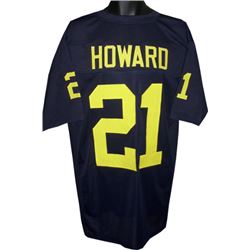 Desmond Howard Michigan Wolverines Unsigned Navy TB Custom Jersey XL