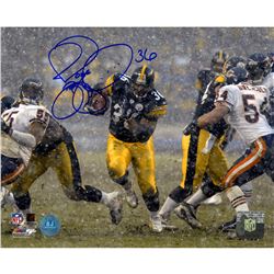 Jerome Bettis Pittsburgh Steelers Signed Rushing In Snow 8X10 Photo (AJ Sports Auth)