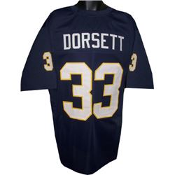 Tony Dorsett Pittsburgh Panthers Unsigned Navy TB Custom Jersey XL