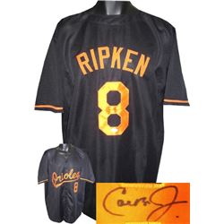 Cal Ripken, Jr. Signed Baltimore Orioles Black Pro Style Jersey- JSA Hologram