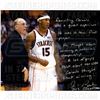 Image 1 : Jim Boeheim "Recruiting Carmelo" Signed 16X20 Story Photo