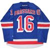 Image 1 : Derick Brassard Signed New York Rangers Blue Authentic Jersey