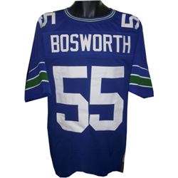 Brian Bosworth Seattle Seahawks Unsigned Blue TB Prostyle Jersey XL