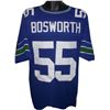 Image 1 : Brian Bosworth Seattle Seahawks Unsigned Blue TB Prostyle Jersey XL