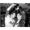 Image 1 : Jerry Koosman Signed New York Mets B&W 16X20 Photo (1969 World Series Champagne Celebration With Tom