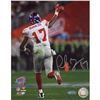 Image 1 : Plaxico Burress SB XLII Running Down Field After TD 8X10 Photograph