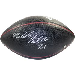Malcolm Butler Signed New England Patriots Logo Jarden Black Full Size Football