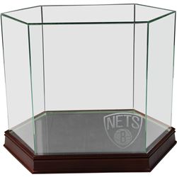 Glass Helmet Case With Brooklyn Nets Logo Etched