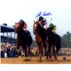 Steve Cauthen Signed Belmont 1978 Triple Crown Winner Affirmed 8X10 Photo