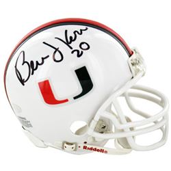 Bernie Kosar Signed Miami Hurricanes Riddell Mini Helmet #20- Steiner Hologram