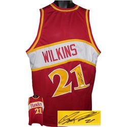 Dominique Wilkins Signed Atlanta Hawks Red Prostyle TB Jersey- JSA Hologram