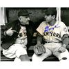 Image 1 : Ed Kranepool Signed New York Mets 8X10 Vintage B&W Photo (Bench With Casey Stengel)