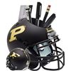 Image 1 : Purdue Boilermakers Black Matte NCAA Football Schutt Mini Helmet Desk Caddy