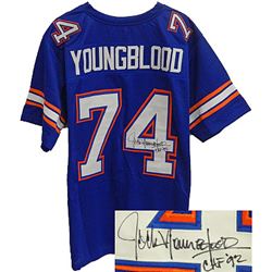 Jack Youngblood Signed Florida Gators Blue TB Custom Jersey CHOF 92