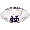 Image 1 : Joe Theismann Signed Notre Dame Fighting Irish White Logo Football #7 CHOF 2003
