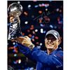 Tom Coughlin Holding Lombardi Trophy Signed  16X20 Photo (Signed By William Hauser)