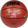 Dave Cowens Signed NBA I/O Basketball W/ "1973 NBA MVP ,HOF 91" Insc.
