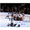 Jim Craig 1980 USA Celebration 16X20 W/ "Do You Believe In Miracles?" Insc.