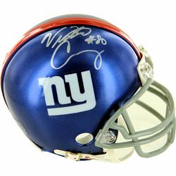 Victor Cruz Autographed Giants Mini Helmet