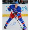 Michael Del Zotto Rangers Blue Jersey Vertical 8X10 Photo