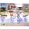 Image 1 : Dodgers-Giants Rivalry Multi-Signed 16X20 Photo (19 Signatures) Snider, Irvin, Podres, Zimmer