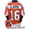 Image 1 : Bobby Clarke Signed Philadelphia Flyers TB Orange Prostyle Jersey HOF 87 XL- JSA Hologram