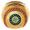 Image 1 : Seattle Mariners 24 Karat Gold Leather Official Major League Team Logo Baseball