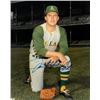 Jim Hunter Signed Oakland A's 8X10 Photo "Catfish" Minor Water Stain (Deceased)
