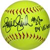 Image 1 : Jennie Finch Signed Yellow Softball With "04 US Gold" Insc