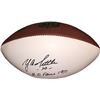 Y.A. Tittle Signed NFL Wilson White/Brown Logo Football Hofame 1971 (Giants/49Ers)