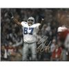 Russell Maryland Signed Dallas Cowboys 8X10 Photo #67 (White Jersey Arms Up)