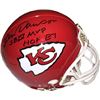 Len Dawson Signed Kansas City Chiefs TB Mini Helmet Dual SB IV MVP & HOF 87- JSA Hologram