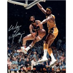 Walt Frazier Signed 8X10 Photo Vs. Wilt Chamberlain