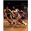 Image 1 : Walt Frazier Signed Knicks Dribble Vs Celtics 8X10 Photo