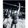 Image 1 : Walt Frazier Signed 16X20 Photo Walking Off The Court Pointing Up