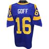 Jared Goff Los Angeles Rams Unsigned TB Blue Prostyle Jersey XL