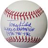 Tony Kubek Signed Official Major League Baseball World Champions 1958-1961-1962 (New York Yankees)