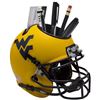 West Virginia Mountaineers (Yellow Matte) NCAA Football Schutt Mini Helmet Desk Caddy