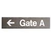Image 1 : (Left Arrow) Gate A Sign From  Giants Stadium (19X87)