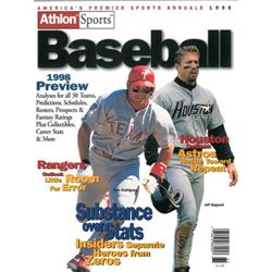 Jeff Bagwell Unsigned Texas Rangers Athlon Sports 1998 MLB Baseball Preview Magazine W/ Rodriguez