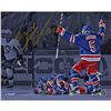 Image 1 : Carl Hagelin Signed Game 5 Winner Celebration Vs Penguins 8X10 Photo