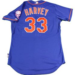 Matt Harvey Signed NY Mets Authentic Home Royal Jersey (MLB Auth)