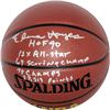 Image 1 : Elvin Hayes Signed Basketball W/ Stats