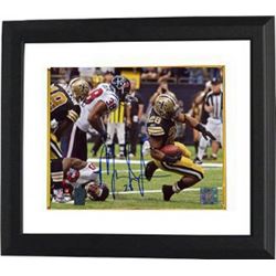 Mark Ingram Signed New Orleans Saints 8X10 Photo Custom Framed- Ingram Hologram