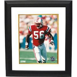 Andre Tippett Unsigned New England Patriots 8X10 Photo Custom Framed